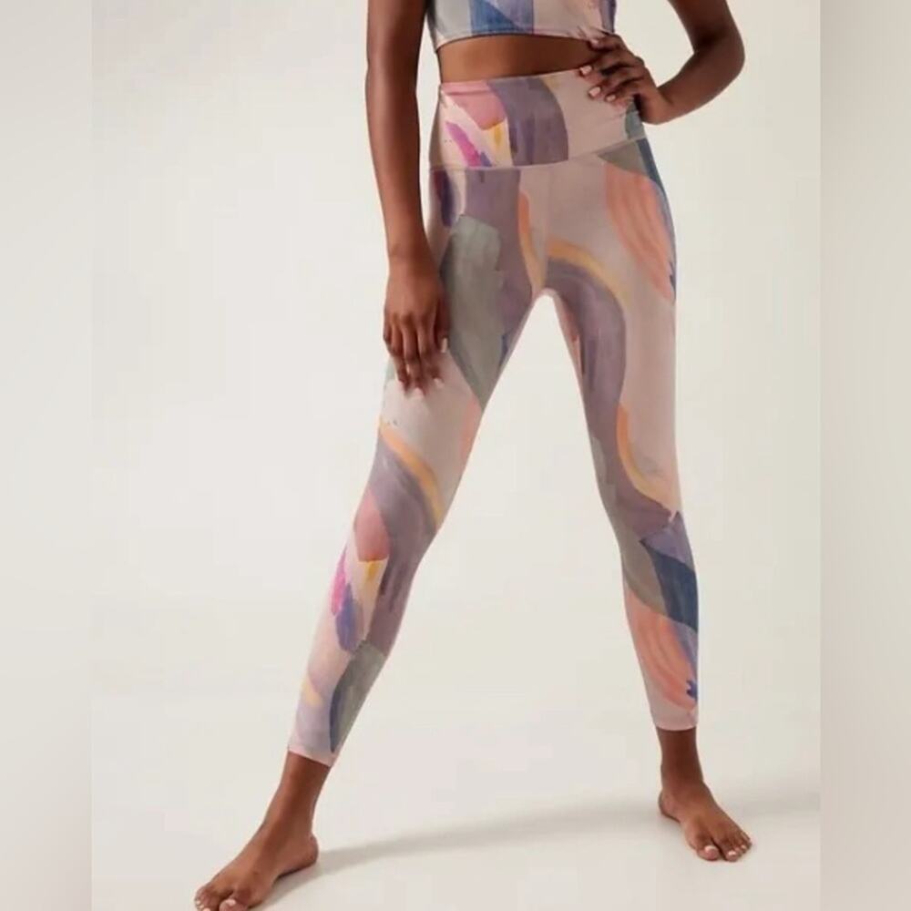 ATHLETA ELATION 7/8 TIGHT IN VIBRANCE ORCHID PINK SIZE SMALL